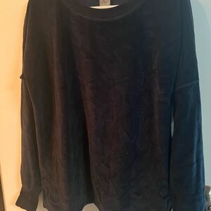 Women's Calia by Carrie Underwood Navy Blue velour pull over top